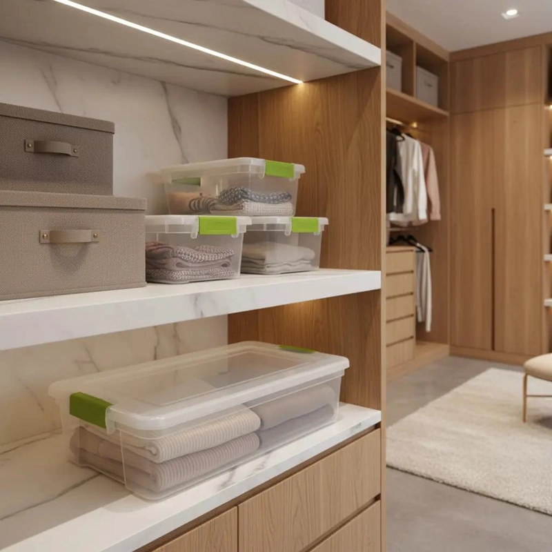 CAJA ORGANIZADORA PLANA DE 32 LITROS PARA ALMACENAMIENTO BAJO CAMA - 3
