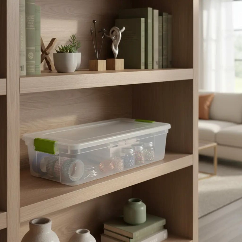CAJA ORGANIZADORA PLANA DE 32 LITROS PARA ALMACENAMIENTO BAJO CAMA - 5