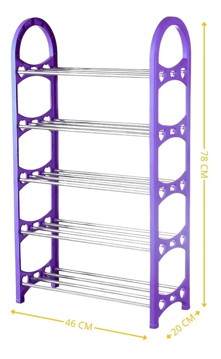 ORGANIZADOR DE ZAPATOS ARMABLE CON 5 NIVELES PARA 10 PARES - 3
