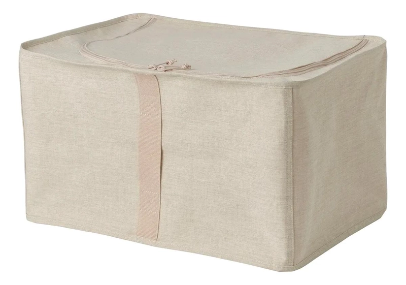 ORGANIZADOR PARA ROPA TEXTIL COLOR BEIGE CON MEDIDAS 34X51X28 CM - 1
