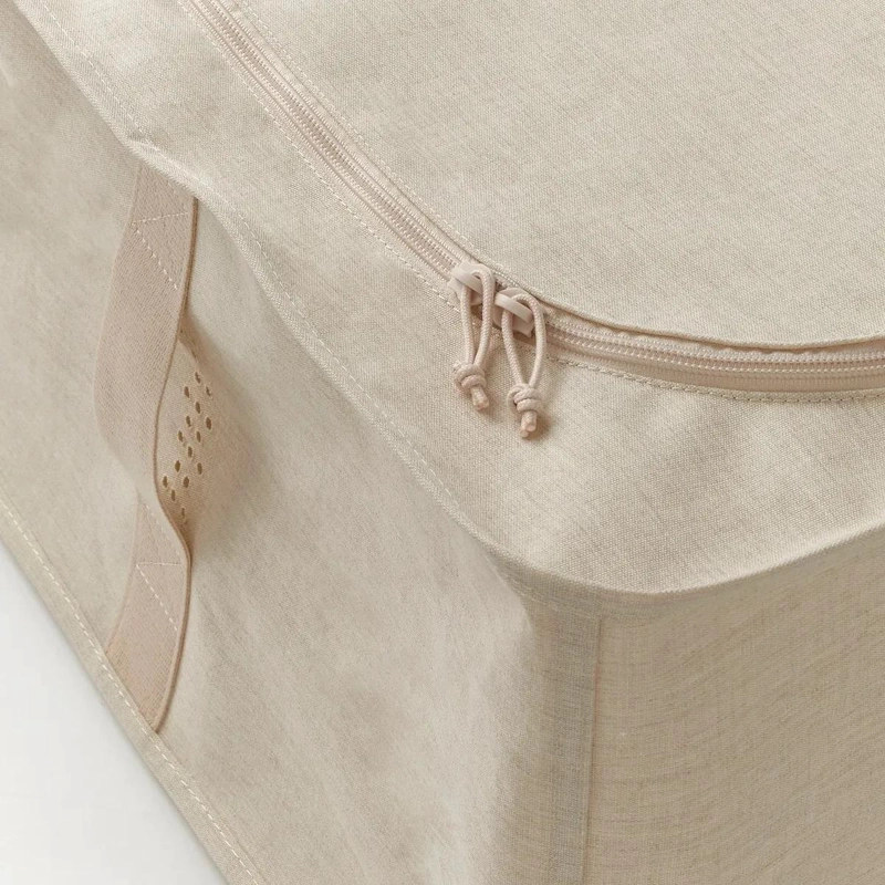 ORGANIZADOR PARA ROPA TEXTIL COLOR BEIGE CON MEDIDAS 34X51X28 CM - 4