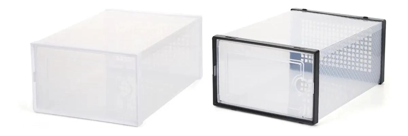 CAJA ORGANIZADORA APILABLE PARA ZAPATOS Y OBJETOS MULTIUSO 23.5X33.5X14 CM - 2