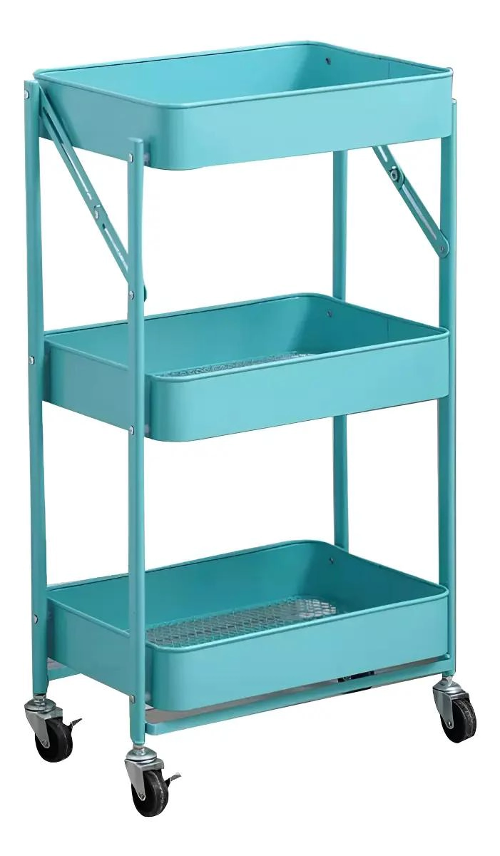 ESTANTE CARRITO ORGANIZADOR MULTIUSO PLEGABLE CON RUEDAS PARA ESPACIOS - 1