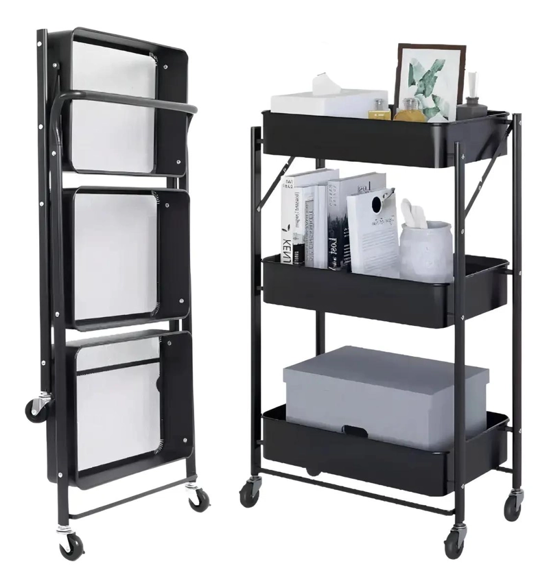 ESTANTE CARRITO ORGANIZADOR MULTIUSO PLEGABLE CON RUEDAS PARA ESPACIOS - 5