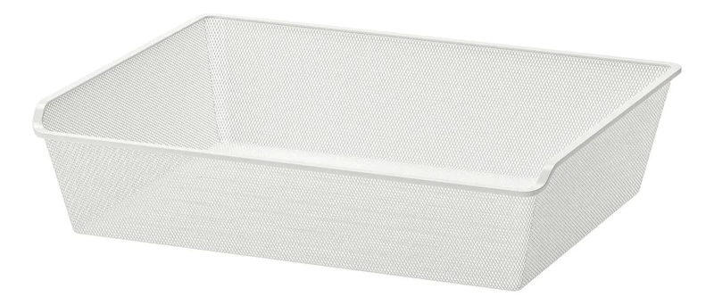 CANASTO ORGANIZADOR DE ACERO BLANCO PARA CLOSET 75X58 CM - 1