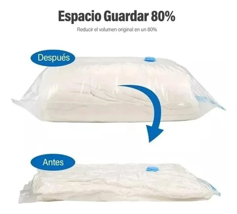 SET DE 12 BOLSAS ORGANIZADORAS AL VACIO CON BOMBA MANUAL PARA AHORRO DE ESPACIO - 2