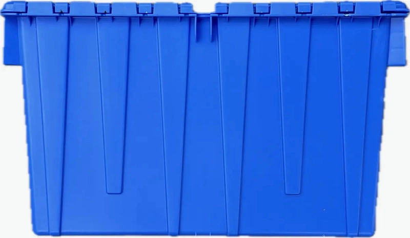 CAJA ORGANIZADORA APILABLE AZUL CON BISAGRA CAPACIDAD 52 LITROS - 3