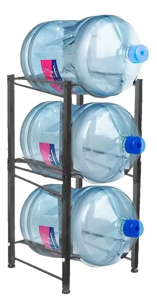 ESTANTE ORGANIZADOR PARA BOTELLONES DE 20 LITROS COLOR NEGRO - 5