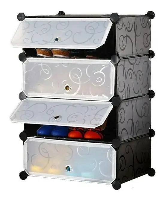 ORGANIZADOR DE ZAPATOS CON 4 PISOS PARA 8 PARES - 1