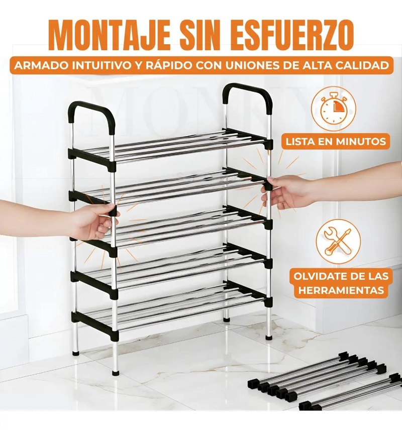 ESTANTE ORGANIZADOR MULTIFUNCIONAL CON 5 NIVELES PARA ZAPATERO - 4