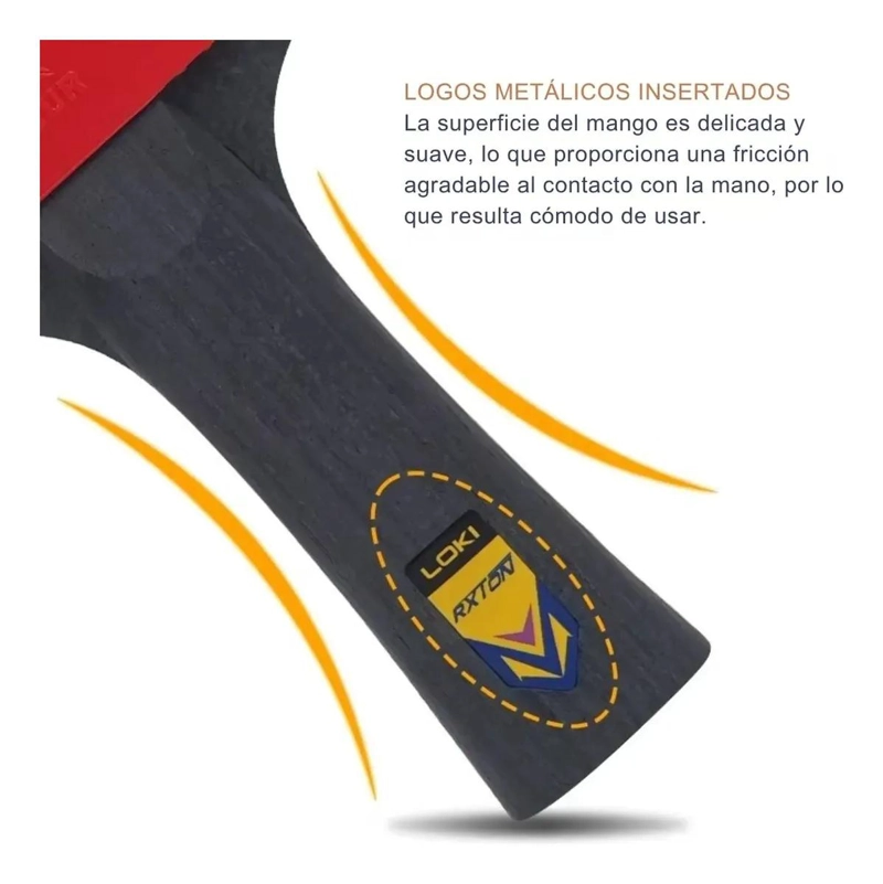 PALETA DE PING PONG PROFESIONAL CON GOMA ITTF Y FUNDA PROTECTORA - 4