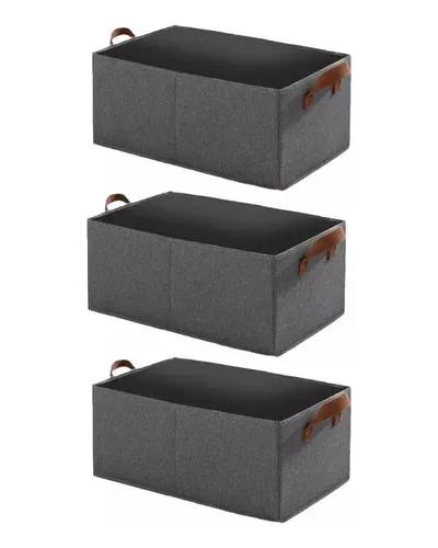 SET DE 3 BOLSAS ORGANIZADORAS PLEGABLES CON ASAS PARA ROPA Y ALMACENAMIENTO - 1