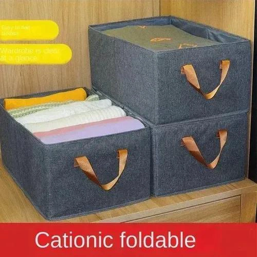 SET DE 3 BOLSAS ORGANIZADORAS PLEGABLES CON ASAS PARA ROPA Y ALMACENAMIENTO - 5