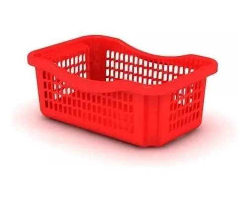 SET DE 6 CESTOS RECTANGULARES ORGANIZADORES MULTIUSO APILABLES Y ANIDABLES - 1