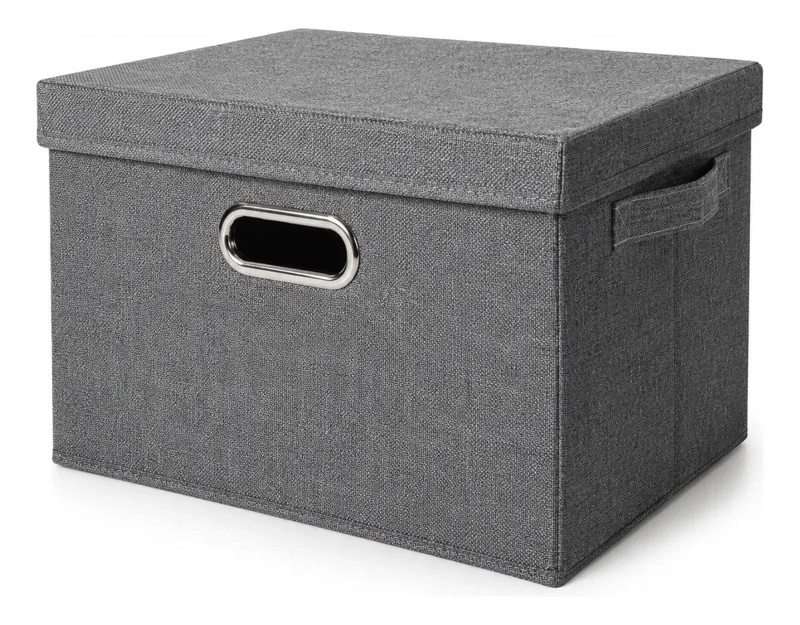 CAJA ORGANIZADORA PLEGABLE CON TAPA PARA OPTIMIZAR ESPACIO - 1
