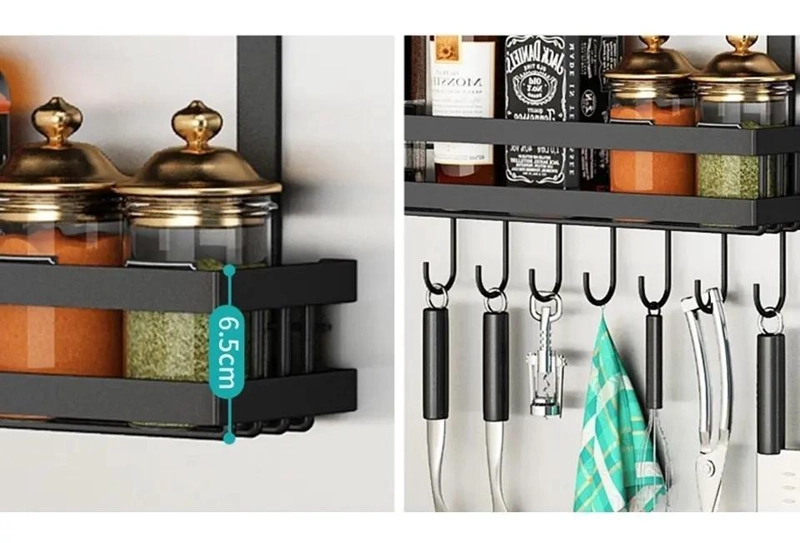 ESTANTE LATERAL PARA NEVERA CON ORGANIZADOR DE COCINA PRACTICO Y FUNCIONAL - 4