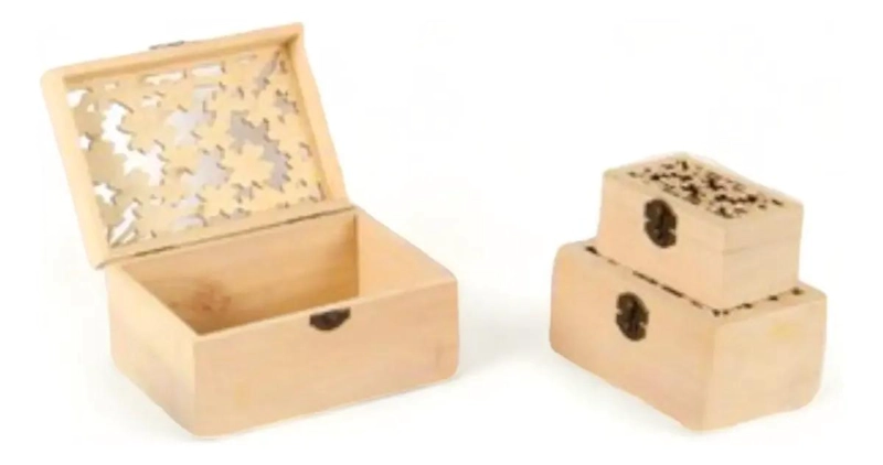 CAJA ORGANIZADORA DE MADERA PACK DE 3 PARA EL HOGAR - 1