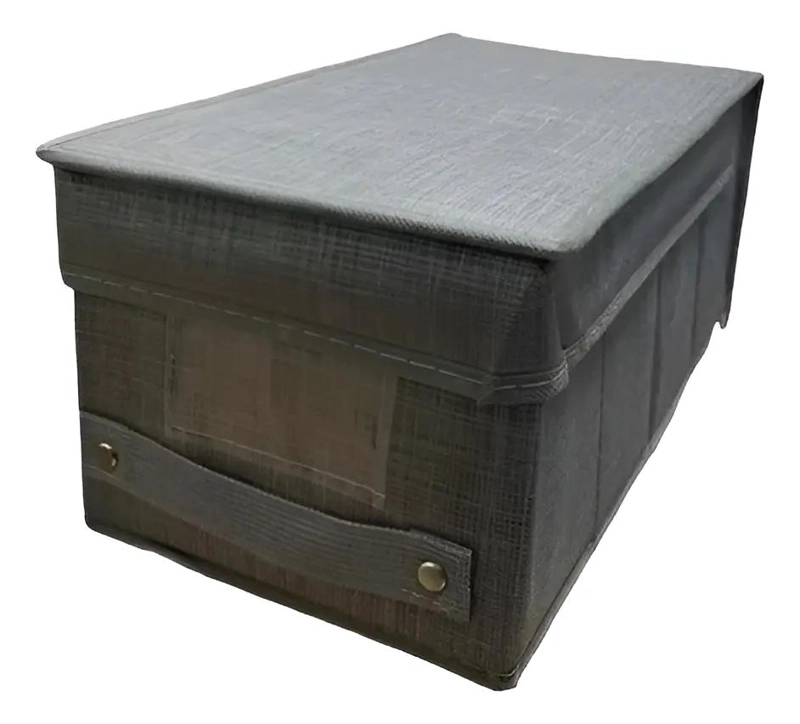CAJA ORGANIZADORA PARA ROPA CON TAPA DE TELA MULTIUSO PARA CLOSET - 3