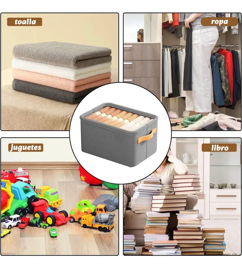 SET DE 8 ORGANIZADORES PLEGABLES PARA ROPA Y ARMARIO EN HOGAR - 4