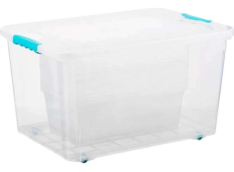 SET DE 9 CAJAS ORGANIZADORAS CON CAPACIDAD DE 6 Y 38 LITROS PARA ALMACENAMIENTO - 2