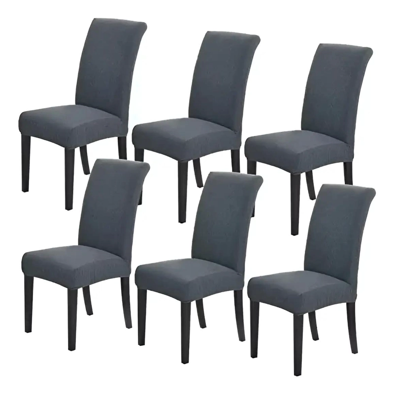 PACK DE 6 FUNDAS GRUESAS PARA SILLAS DE COMEDOR CON DISEÑO CUADRILLE - 4