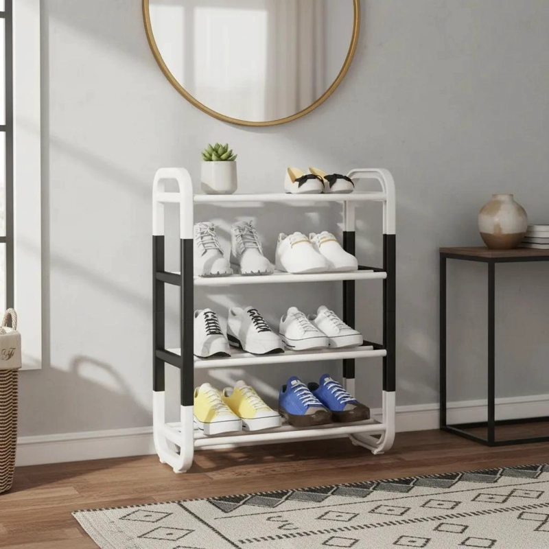 ZAPATERO ARMABLE DE ACERO CON 4 NIVELES PARA ORGANIZAR CALZADO - 2