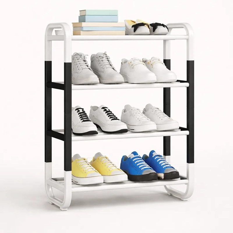 ZAPATERO ARMABLE DE ACERO CON 4 NIVELES PARA ORGANIZAR CALZADO - 5