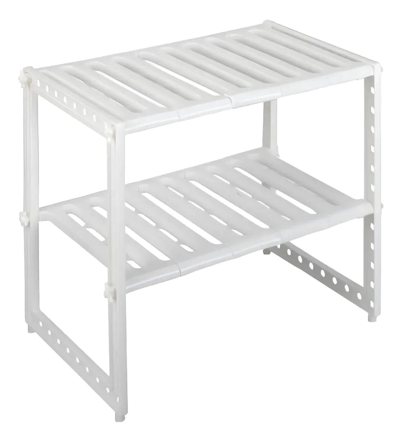 ORGANIZADOR AJUSTABLE MULTIFUNCIONAL PARA COCINA CON REPISA PARA LAVALOZA - 1