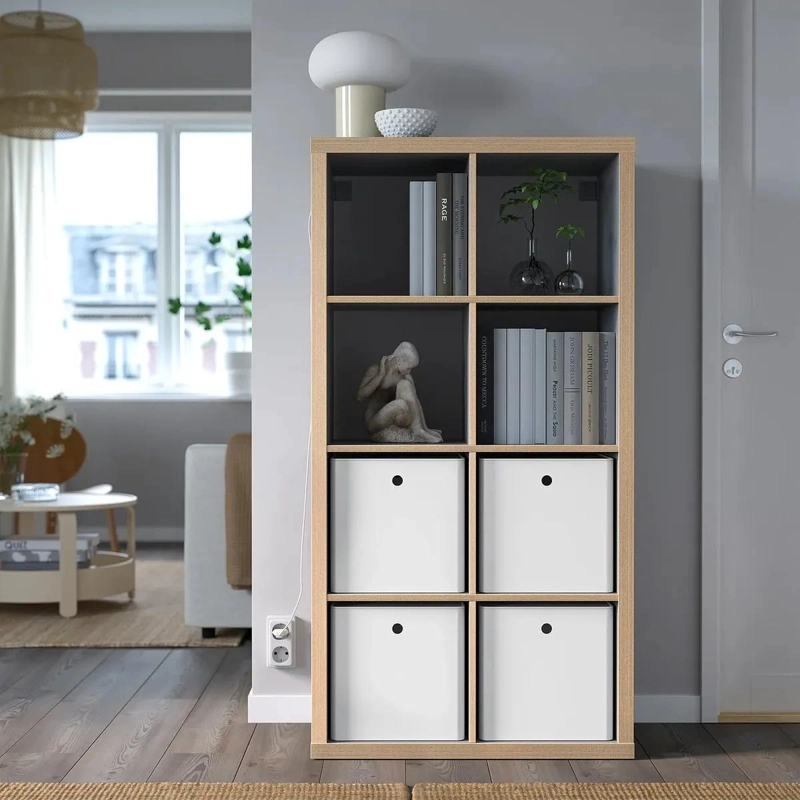 CAJA ORGANIZADORA APILABLE CON TAPA BLANCA DE 32X32X32 CM - 3