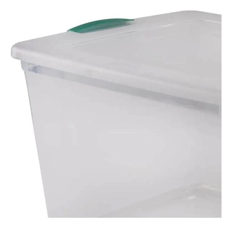 CAJA ORGANIZADORA TRANSPARENTE CON CAPACIDAD DE 45 LITROS PARA ALMACENAMIENTO - 3