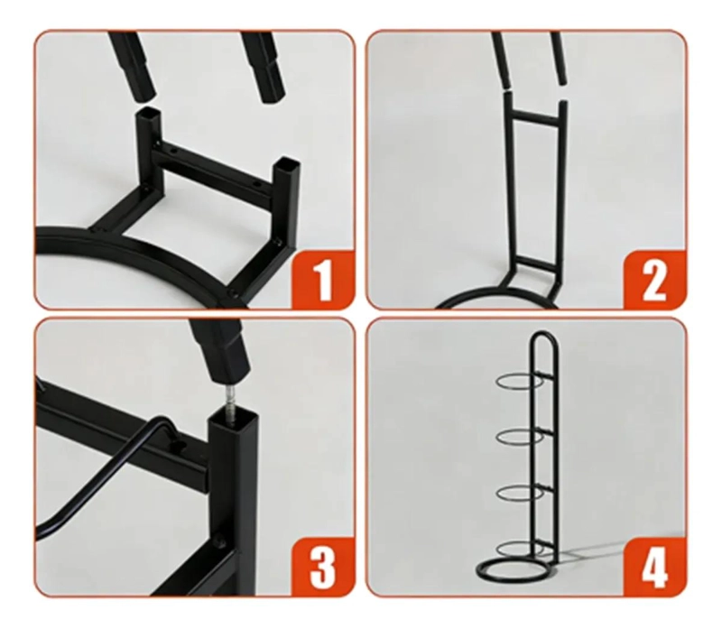 ORGANIZADOR VERTICAL METALICO PARA BALONES CON 5 NIVELES DE ALMACENAMIENTO - 3