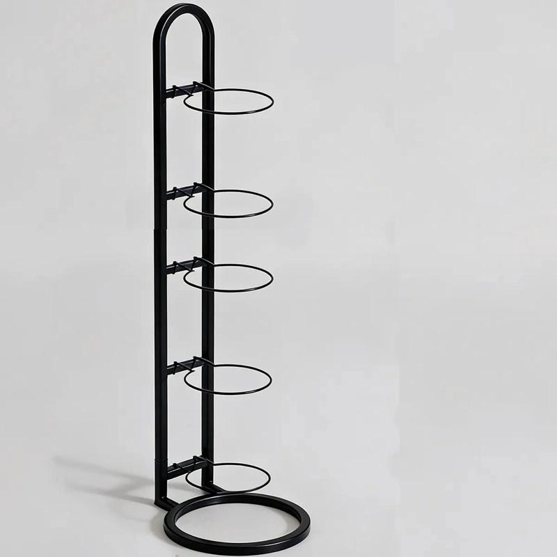 ORGANIZADOR VERTICAL METALICO PARA BALONES CON 5 NIVELES DE ALMACENAMIENTO - 4