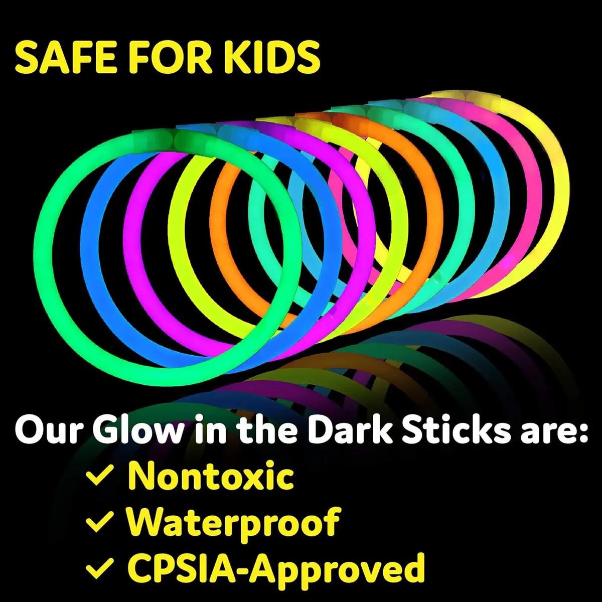 SET DE 100 PULSERAS FLUORESCENTES PARA FIESTAS CON LARGA DURACION - 4