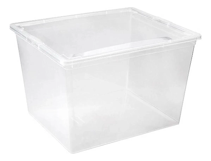 CAJA ORGANIZADORA APILABLE CON TAPA CAPACIDAD 30 LITROS - 2