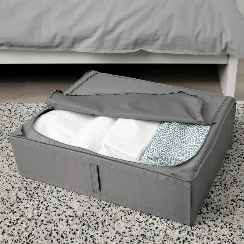 ORGANIZADOR DE ROPA GRIS CON VENTILACION 65X53X19 CM PARA ARMARIOS - 3