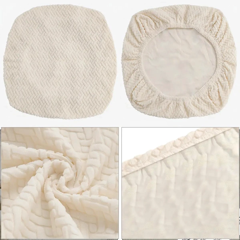 PACK DE 6 FUNDAS ELASTICAS CON DISEÑO DE RAYAS PARA SILLAS DE COMEDOR - 4