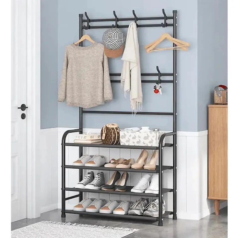 ORGANIZADOR COLGANTE MULTIFUNCIONAL PARA ZAPATOS Y ACCESORIOS NEGRO - 2