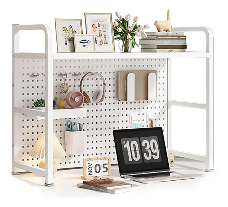 ESTANTE ORGANIZADOR PARA ESCRITORIO DE UN NIVEL CON DIMENSIONES 75X68X20 CM - 1