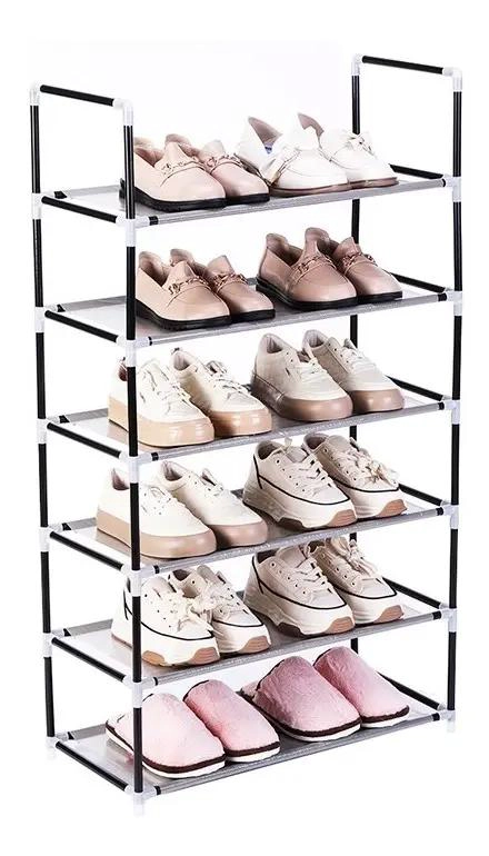 ORGANIZADOR DE ZAPATOS ARMABLE CON 6 NIVELES PARA ALMACENAMIENTO - 1