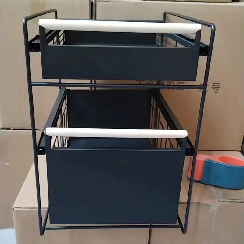 ORGANIZADOR MULTIFUNCIONAL METALICO CON DOS CAJONES DESLIZANTES - 3