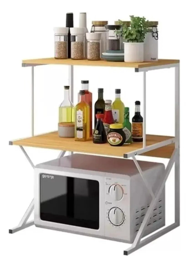 ESTANTE REPISA PARA HORNO MICROONDAS CON RACK ORGANIZADOR DE COCINA - 1