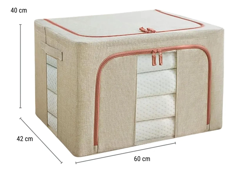 CAJA ORGANIZADORA PLEGABLE GRANDE PARA ALMACENAMIENTO Y EMBALAJE - 2