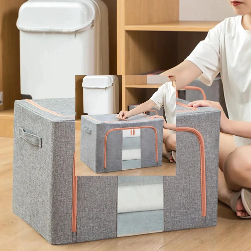 CAJA ORGANIZADORA PLEGABLE GRANDE PARA ALMACENAMIENTO Y EMBALAJE - 5