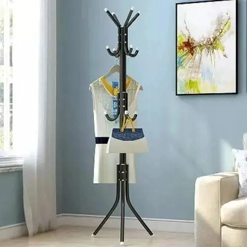 COLGADOR PERCHERO TRIPODE DE METAL PARA ROPA Y SOMBREROS - 2