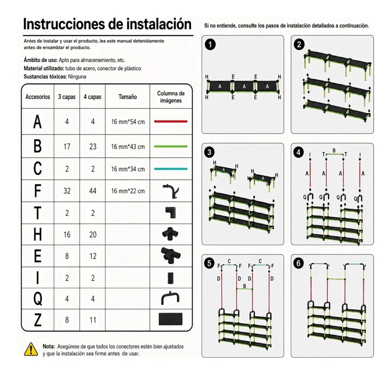 ORGANIZADOR PERCHERO DOBLE MULTIFUNCIONAL PARA ROPA Y CALZADO - 3