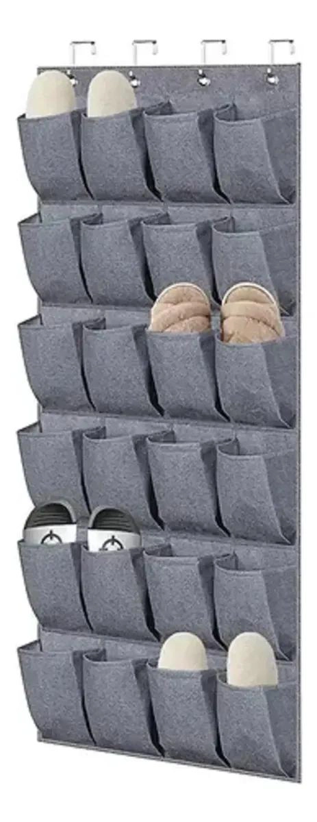 ORGANIZADOR COLGANTE PARA ZAPATOS CON CAPACIDAD DE 24 PARES PARA PUERTA O CLOSET - 1