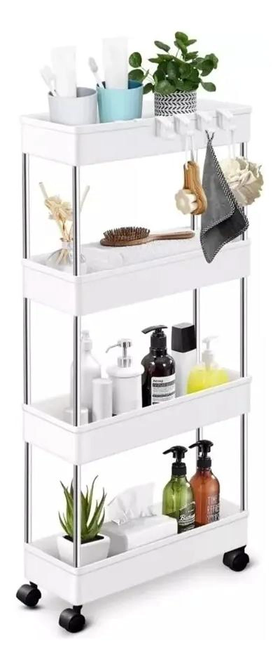 CARRITO ORGANIZADOR DELGADO DE 4 NIVELES PARA BAÑO Y COCINA - 1