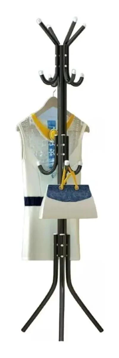 COLGADOR PERCHERO DE METAL PARA ROPA, CARTERAS Y SOMBREROS 175X45 CM - 5