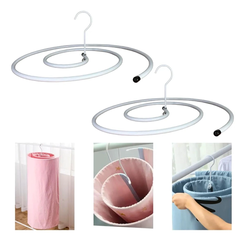 COLGADOR ESPIRAL PARA SECAR SABANAS Y ROPA DE CAMA PACK 2 UNIDADES - 1