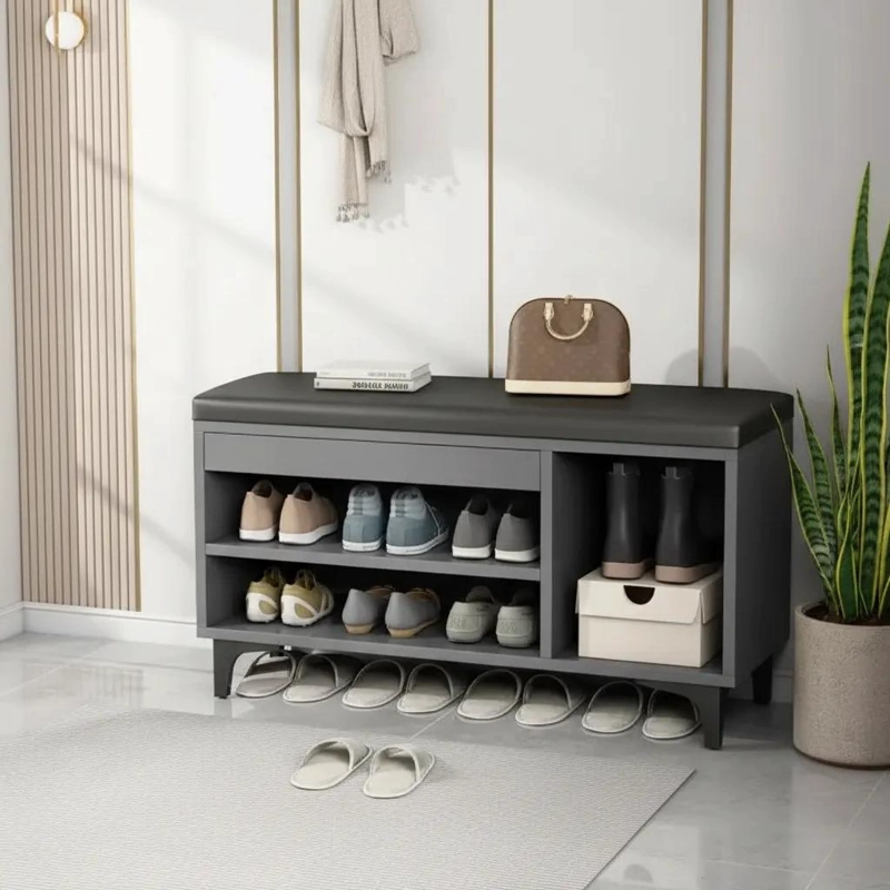ZAPATERO CON ASIENTO INTEGRADO PARA ALMACENAMIENTO Y COMODIDAD - 3
